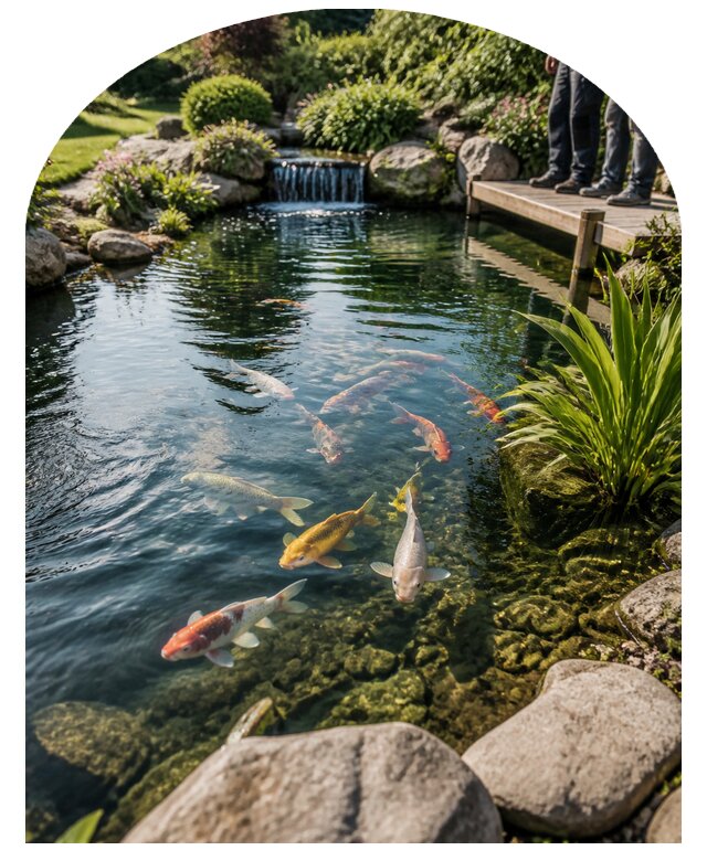 Заказать пруд с рыбой под ключ в Ишиме от 88341 р. | Метпроект-Шм